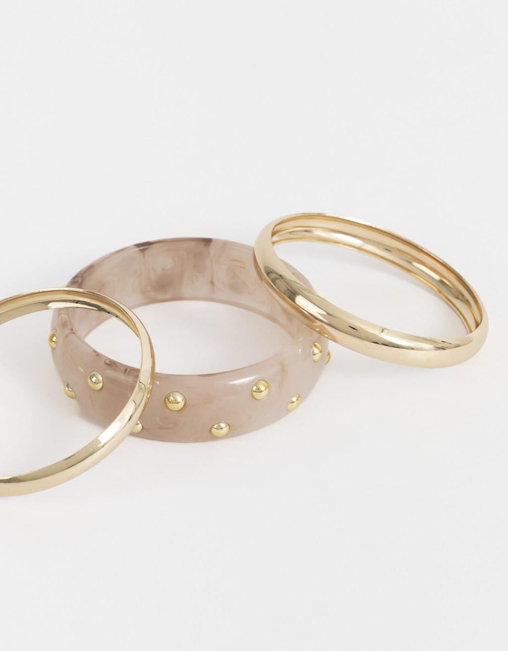 Kit 03 Pulseiras de Resina Boho Dourado 6