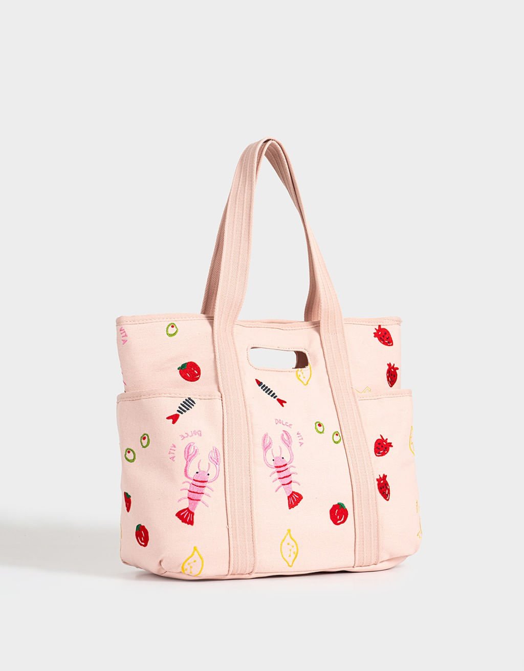 Bolsa Shopper Patches Rio Meets Capri Rosa 2
