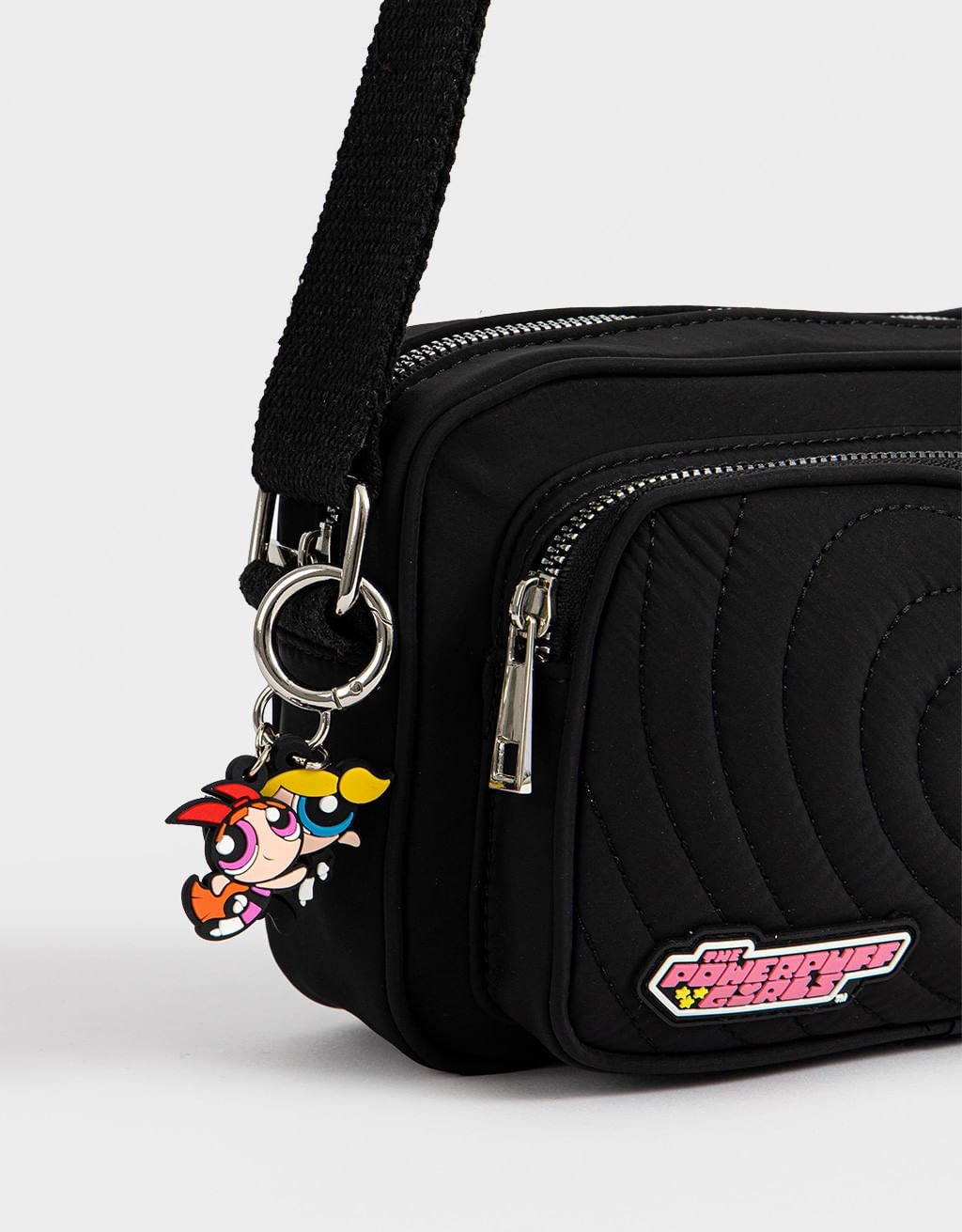 Bolsa Crossbody Charms Meninas Superpoderosas Preto 3