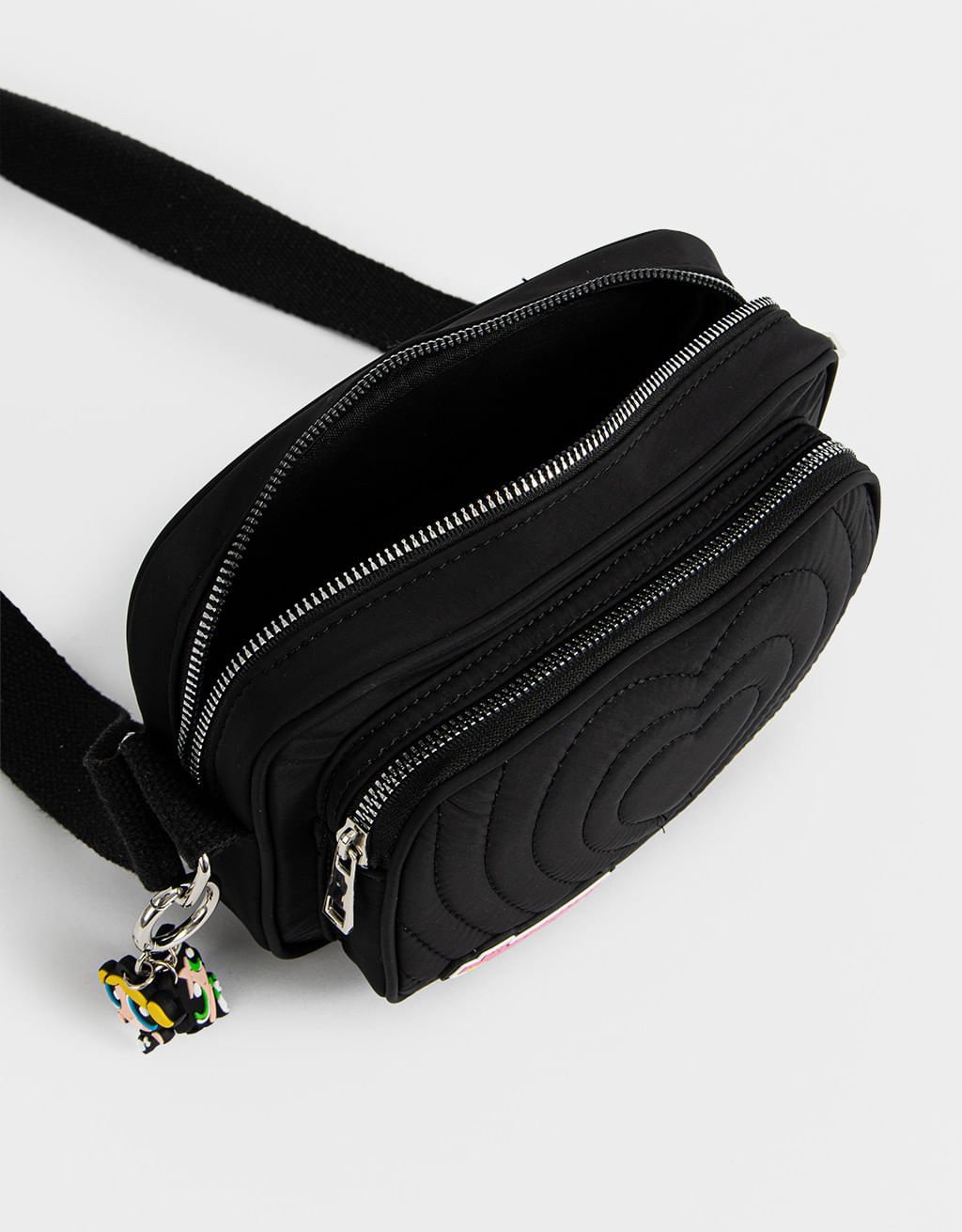 Bolsa Crossbody Charms Meninas Superpoderosas Preto 4