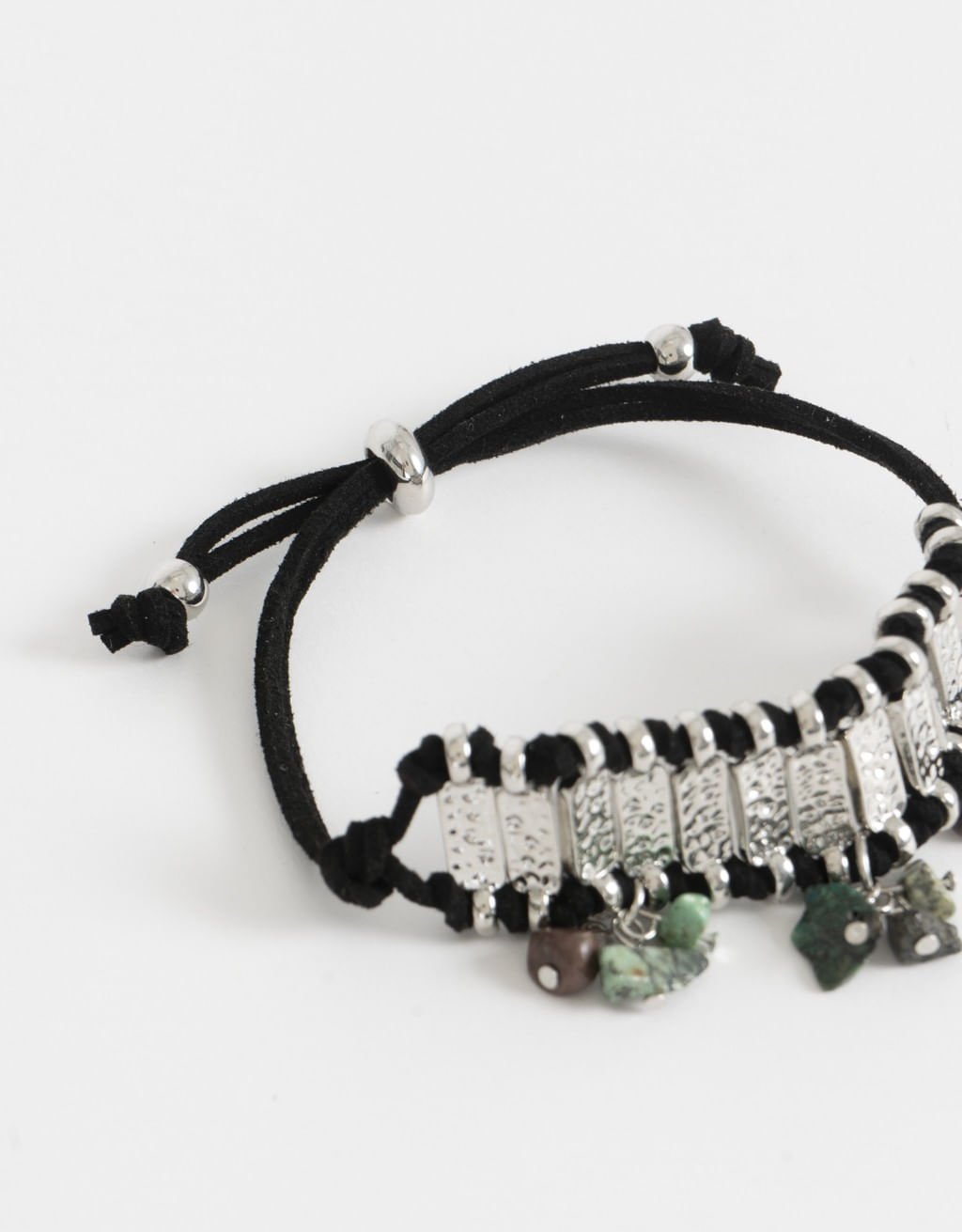Pulseira Flexível Multicharms Boho Preto 3