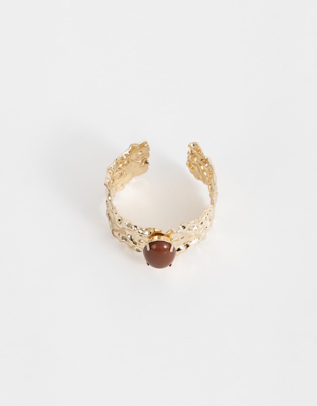 Bracelete Martelado Boho Dourado 2
