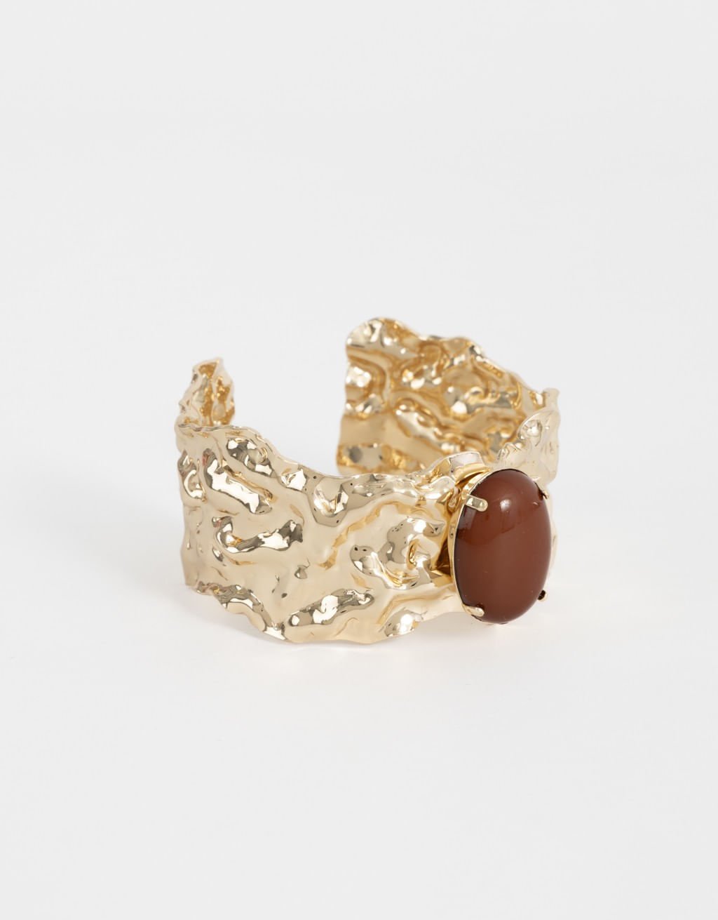 Bracelete Martelado Boho Dourado 3