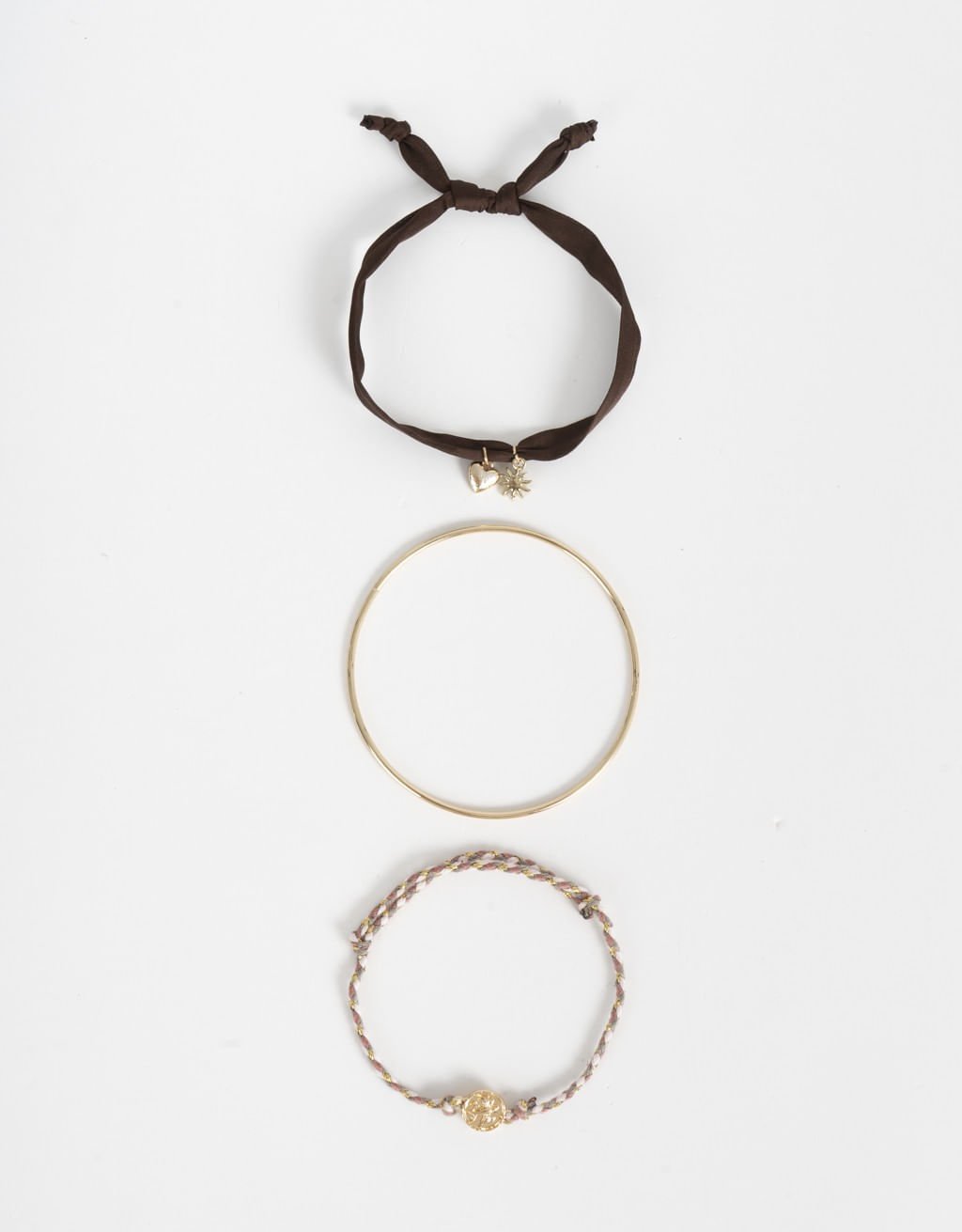 Kit 03 Pulseiras Flexíveis Boho
