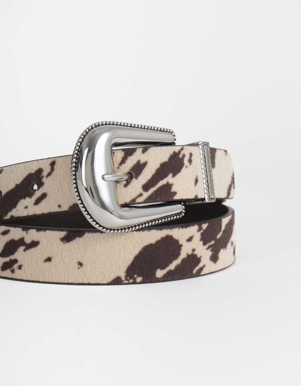 Cinto Estampado Zebra Boho - P Bege 2