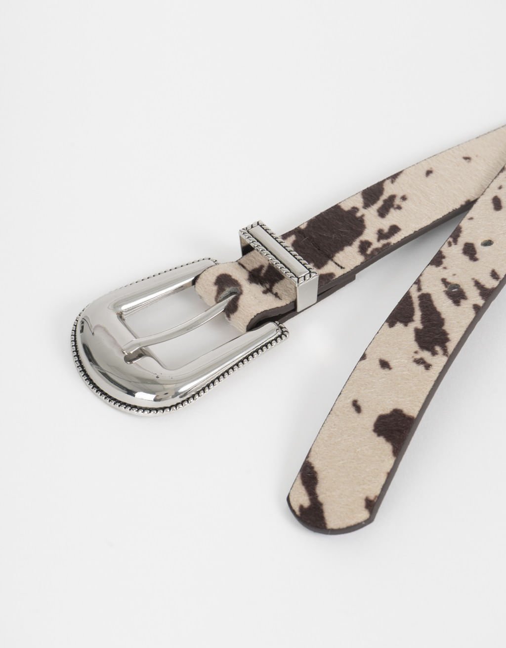 Cinto Estampado Zebra Boho - P Bege 4