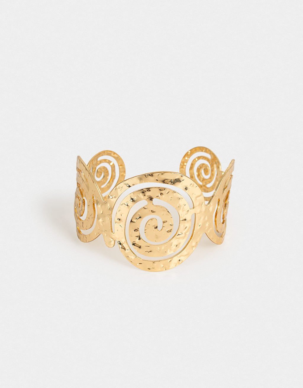 Bracelete Martelado Espiral Boho