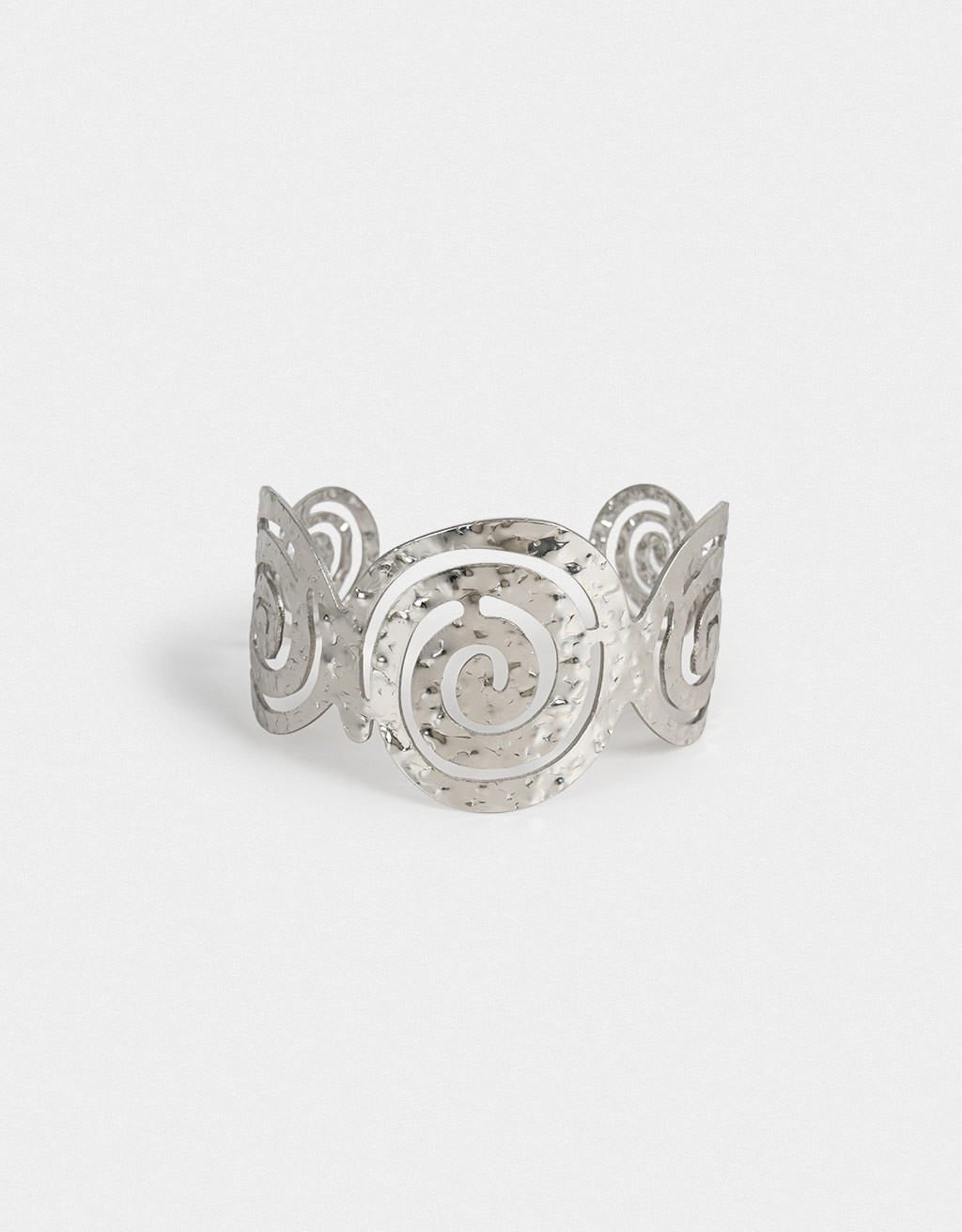 Bracelete Martelado Espiral Boho