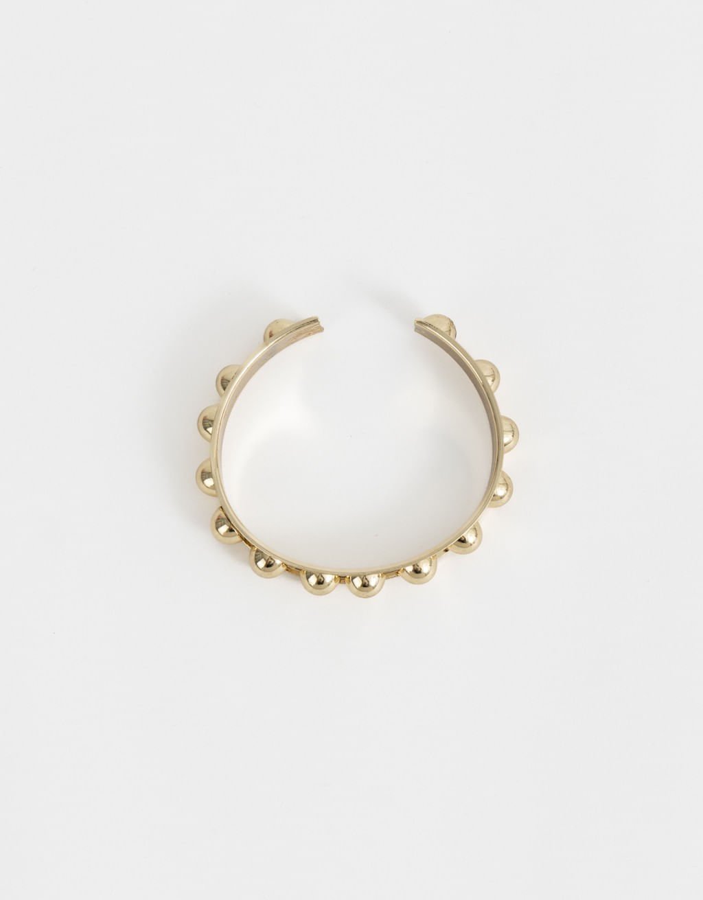 Pulseira Rígida Pérolas Boho Dourado 2