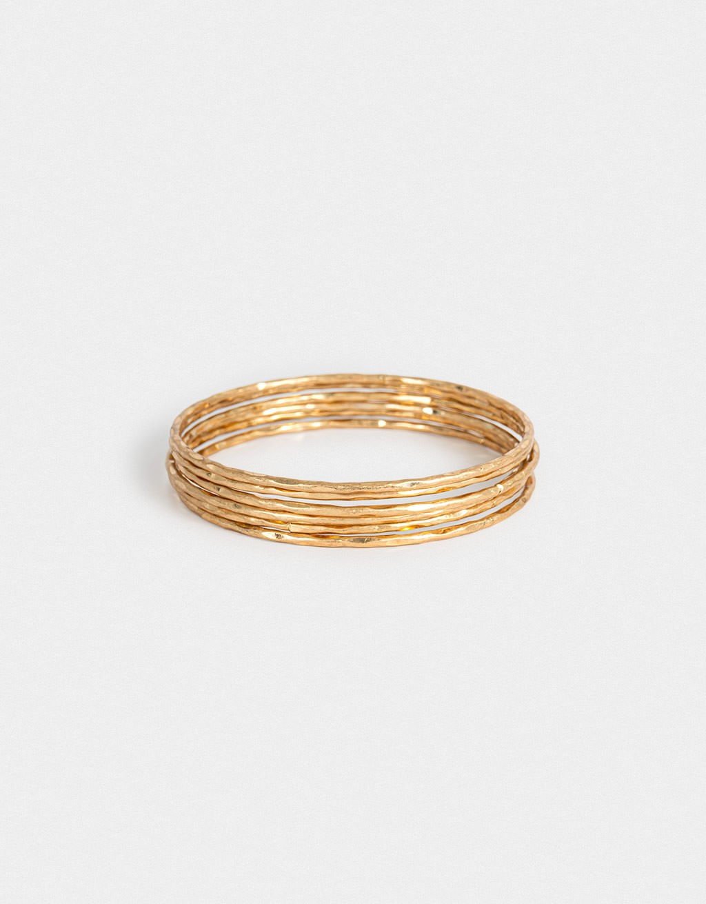 Kit 06 Pulseiras Rígidas Boho Dourado 1
