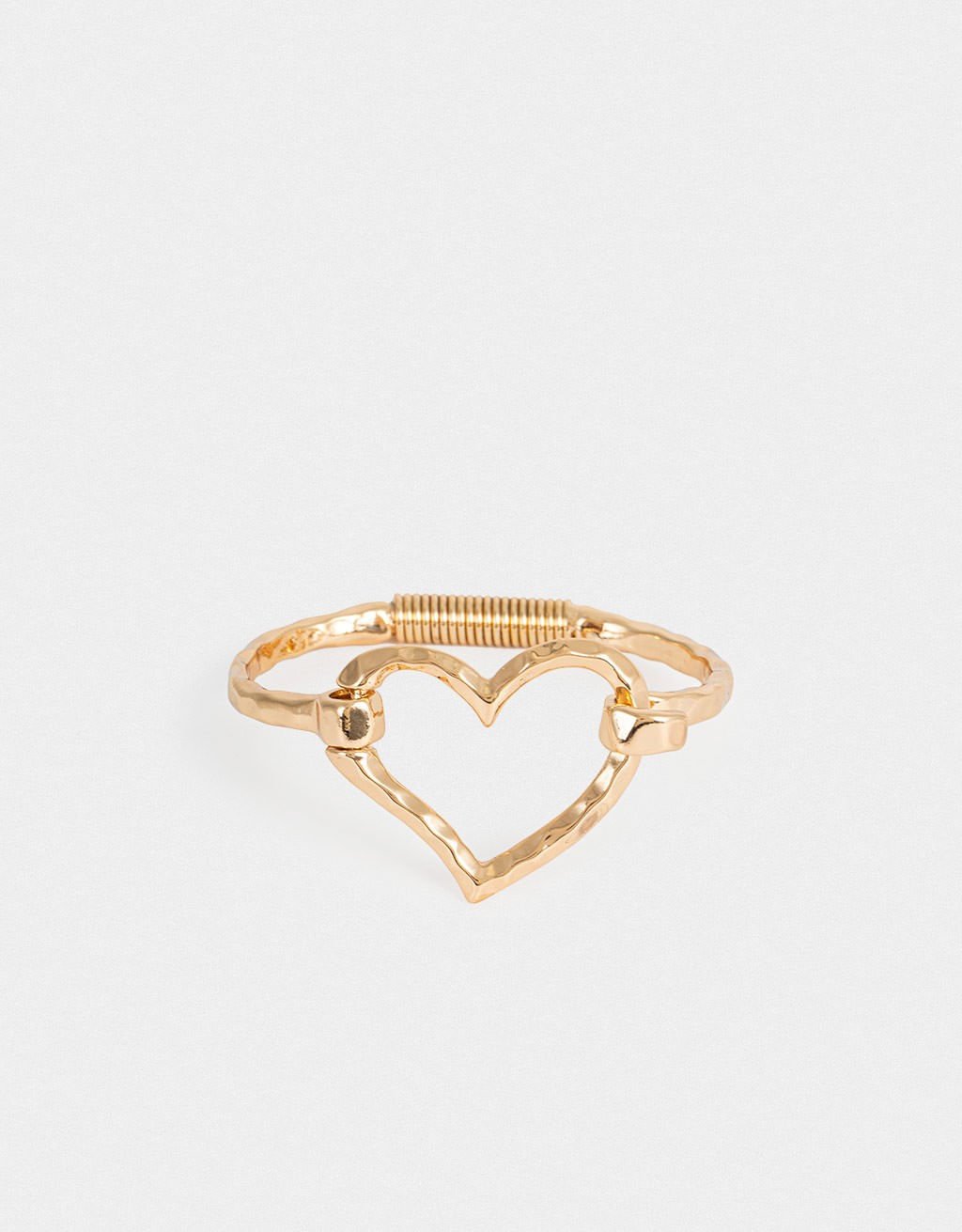 Pulseira Coração Martelado Boho