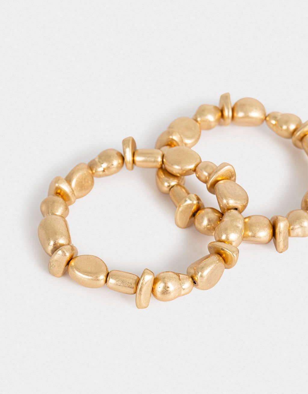 Kit 02 Pulseiras Elásticas Boho Dourado 2