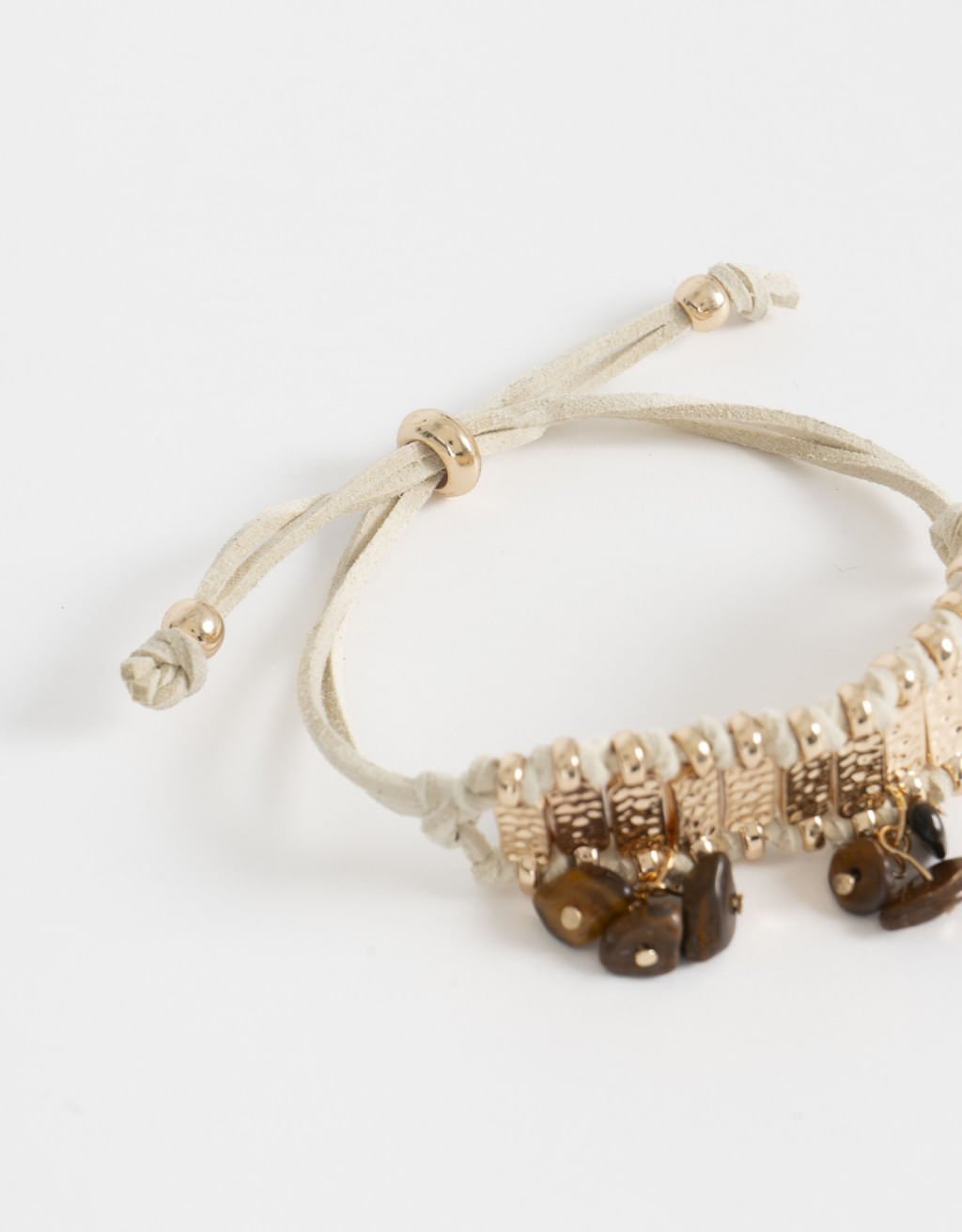 Pulseira Flexível Multicharms Boho Bege 3