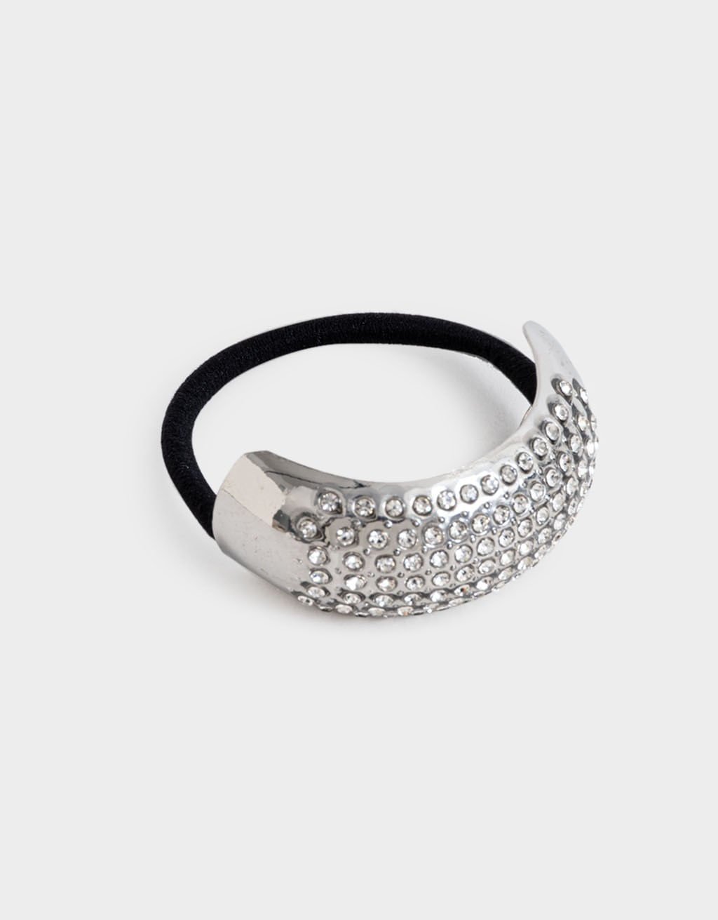 Elástico de Cabelo Strass Noche Prata 3