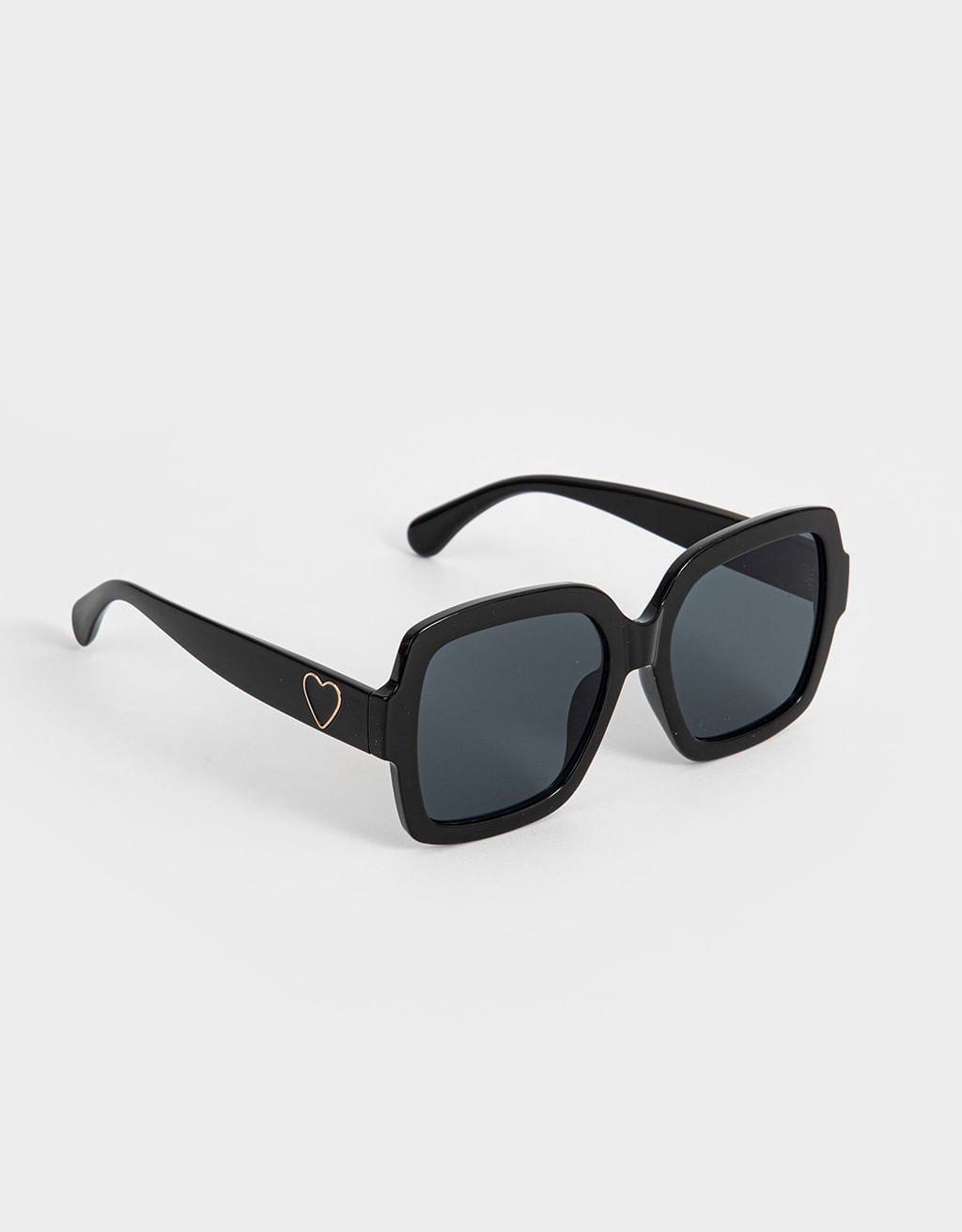 Óculos Quadrado Maxi Retrô Preto 5