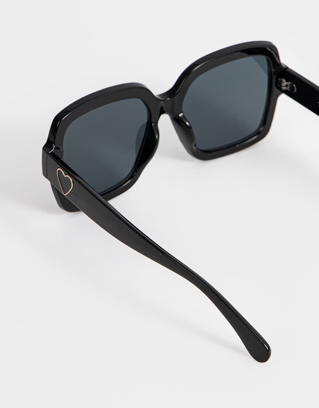 Óculos Quadrado Maxi Retrô Preto 6