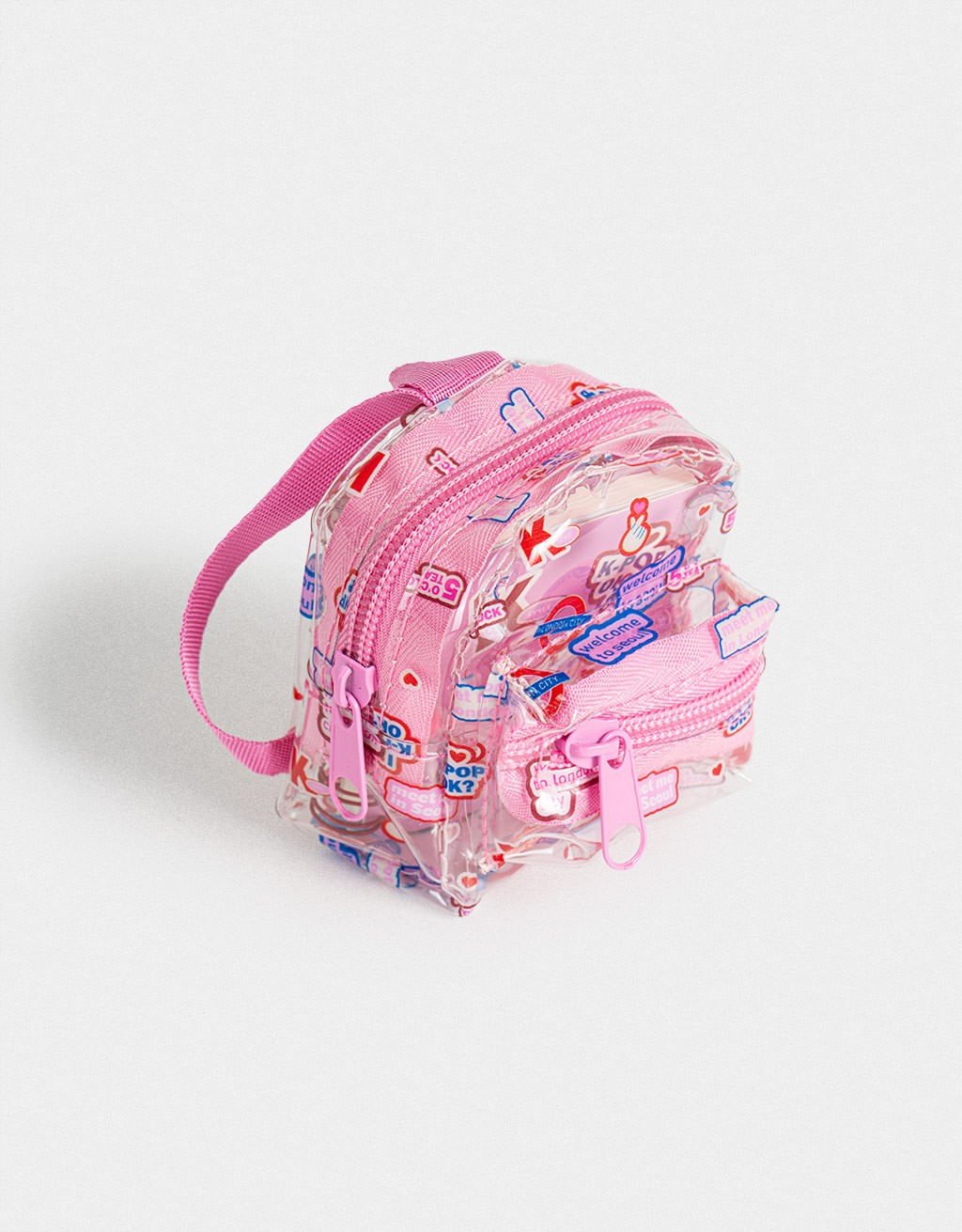 Kit Papelaria Mini Mochila K-Pop Brit Korean Vibes Rosa 4