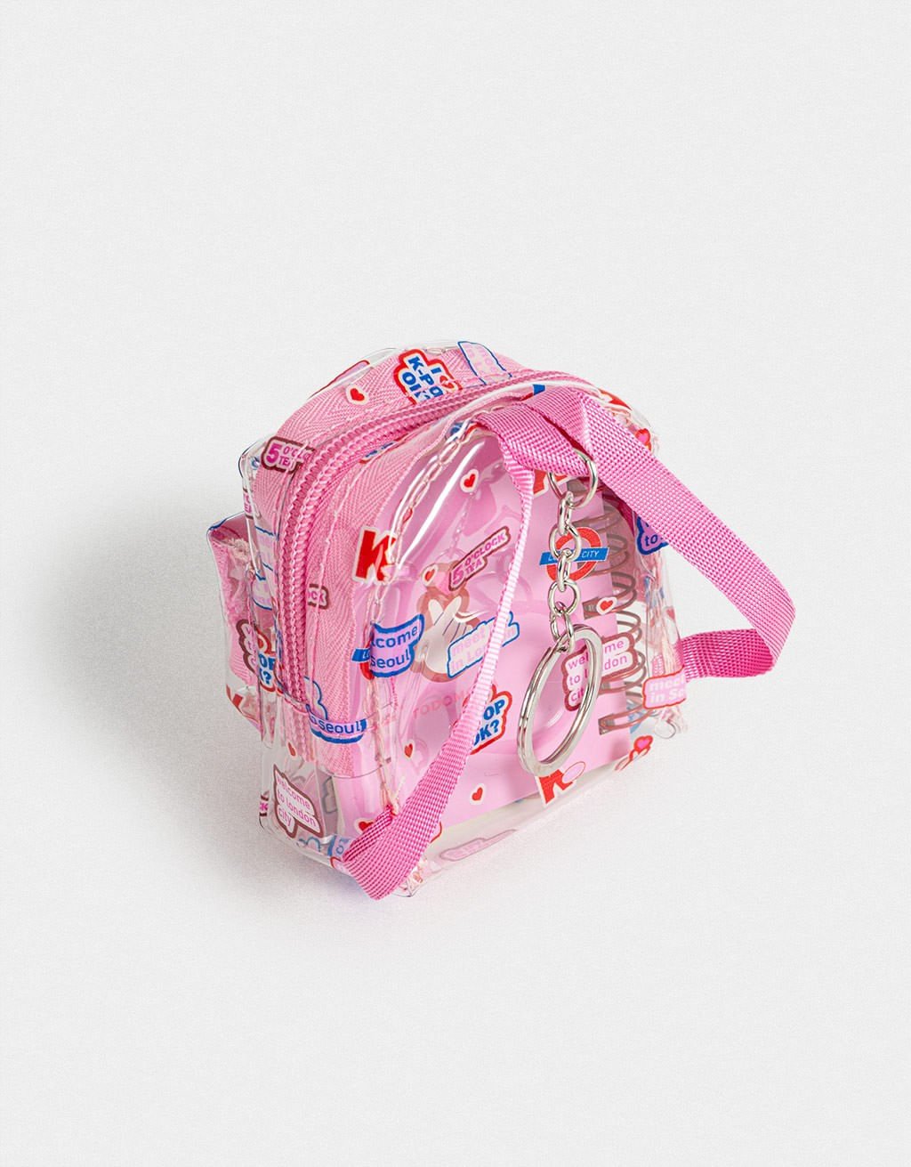 Kit Papelaria Mini Mochila K-Pop Brit Korean Vibes Rosa 5