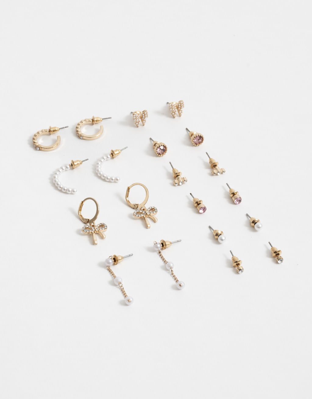 Kit 10 Pares De Brincos Romantico Dourado 2