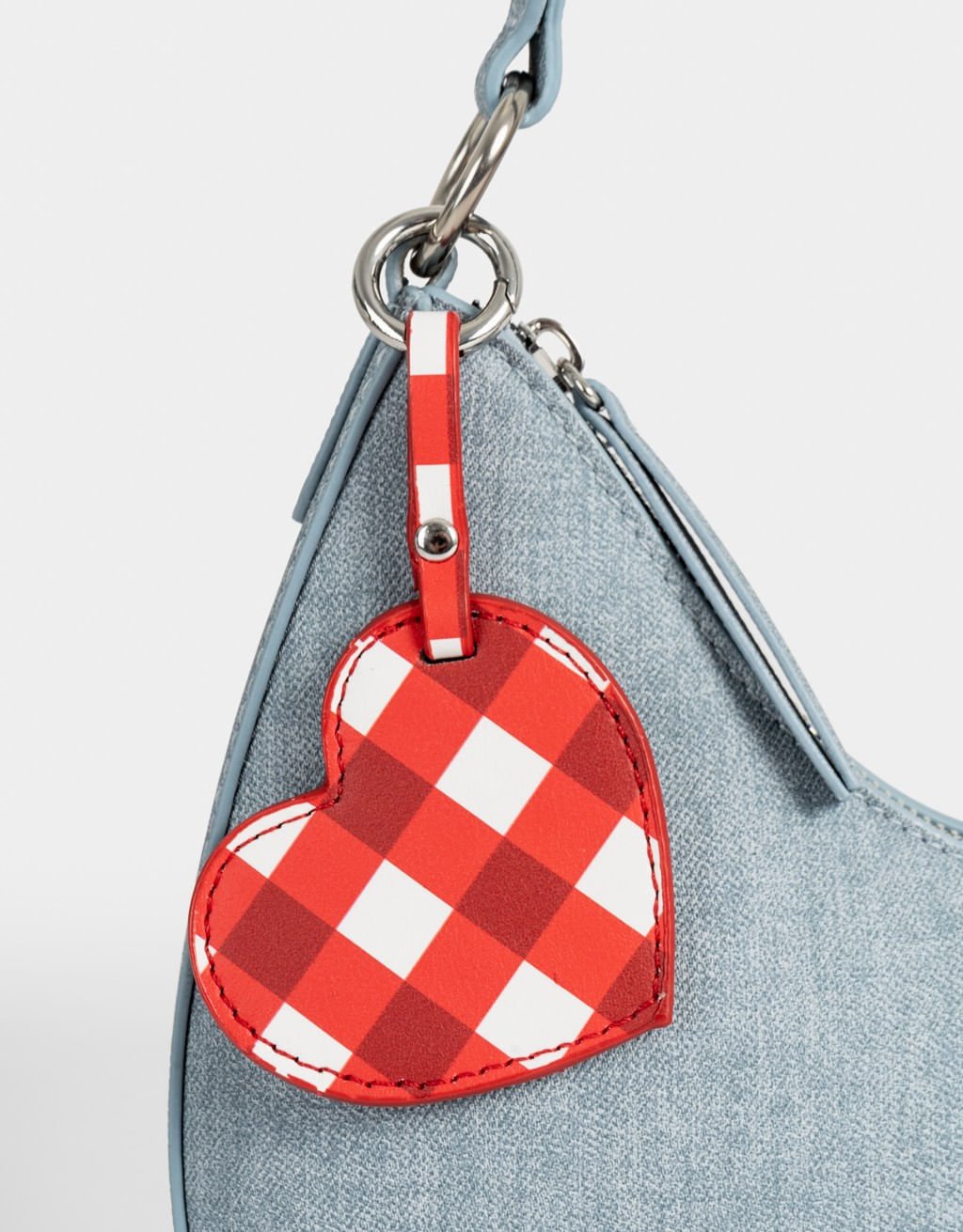 Bolsa Crossbody Baguete Jeans Fresh Market Azul 6
