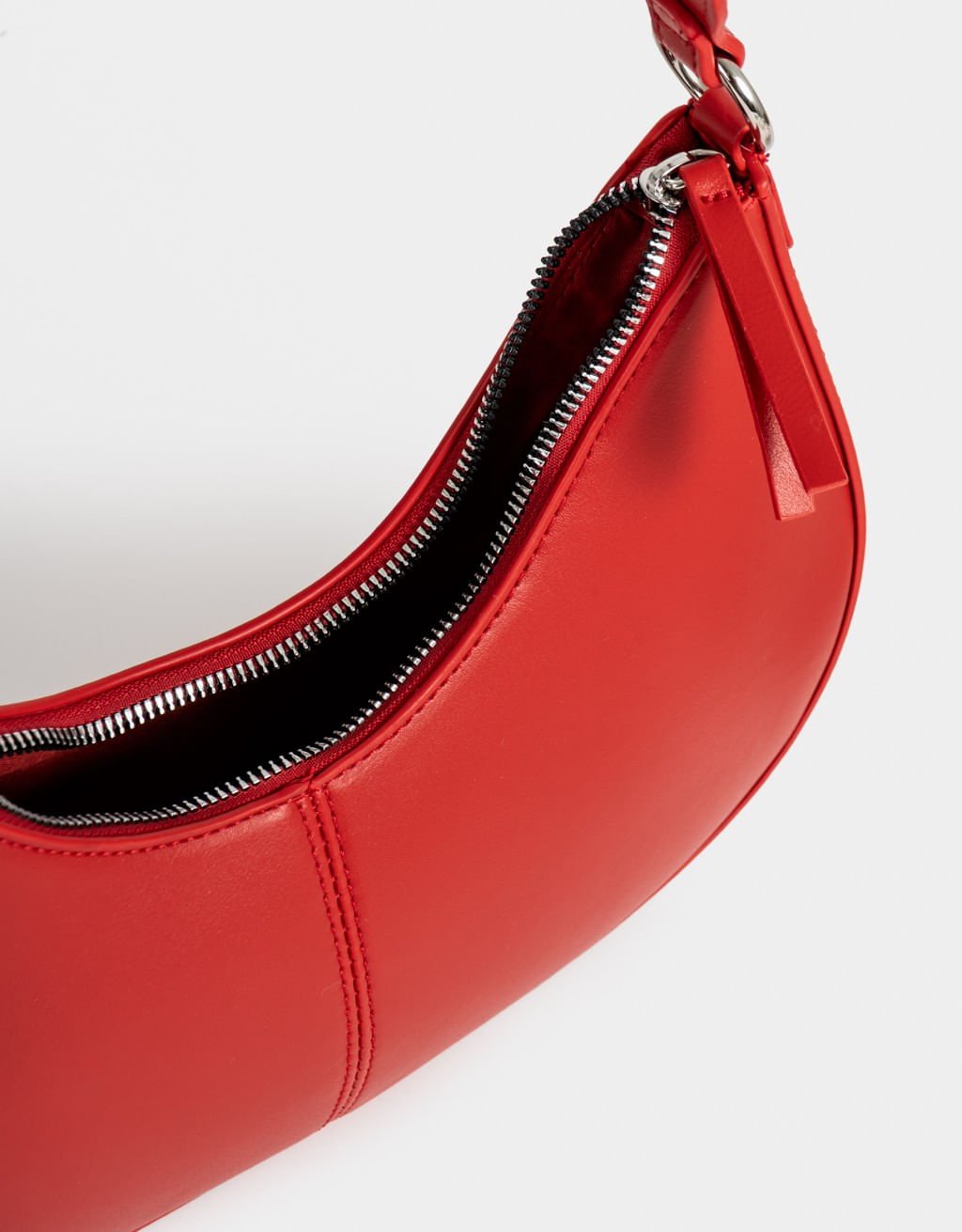 Bolsa Crossbody Baguete Corino Fresh Market Vermelho 4