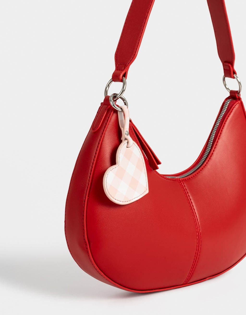 Bolsa Crossbody Baguete Corino Fresh Market Vermelho 5