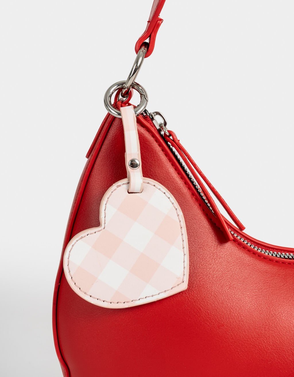 Bolsa Crossbody Baguete Corino Fresh Market Vermelho 6