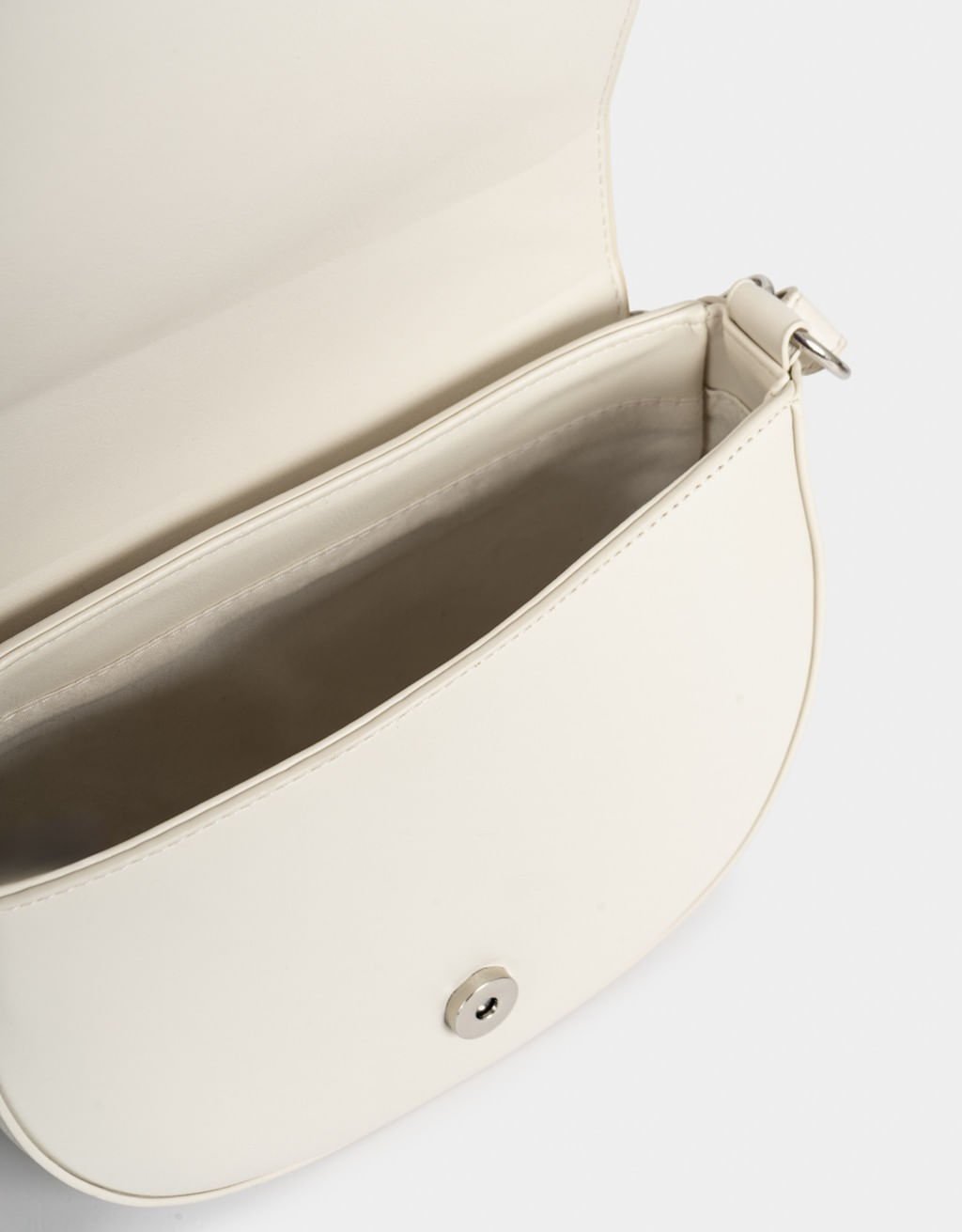 Bolsa Crossbody Com Aba Vichy Fresh Market Branco 7