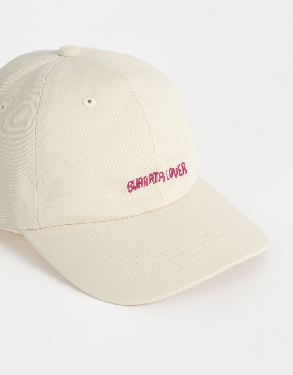 Boné Lona Bordado Fresh Market Branco 6