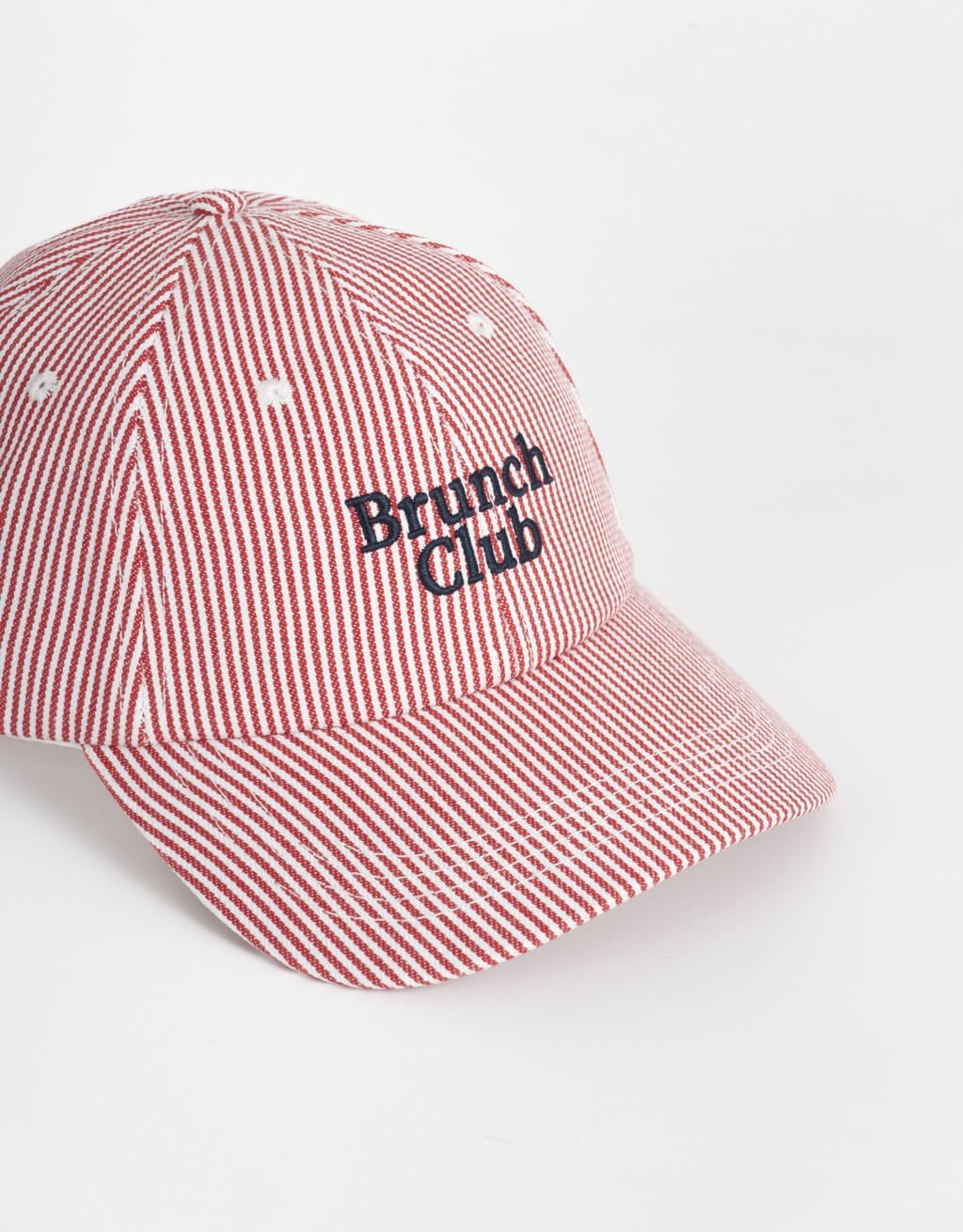 Boné Listrado Bordado Fresh Market Rosa 6