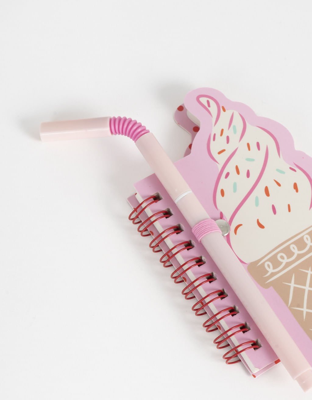 Bloco de Notas Espiral Sorvete Gelato Club Rosa 3