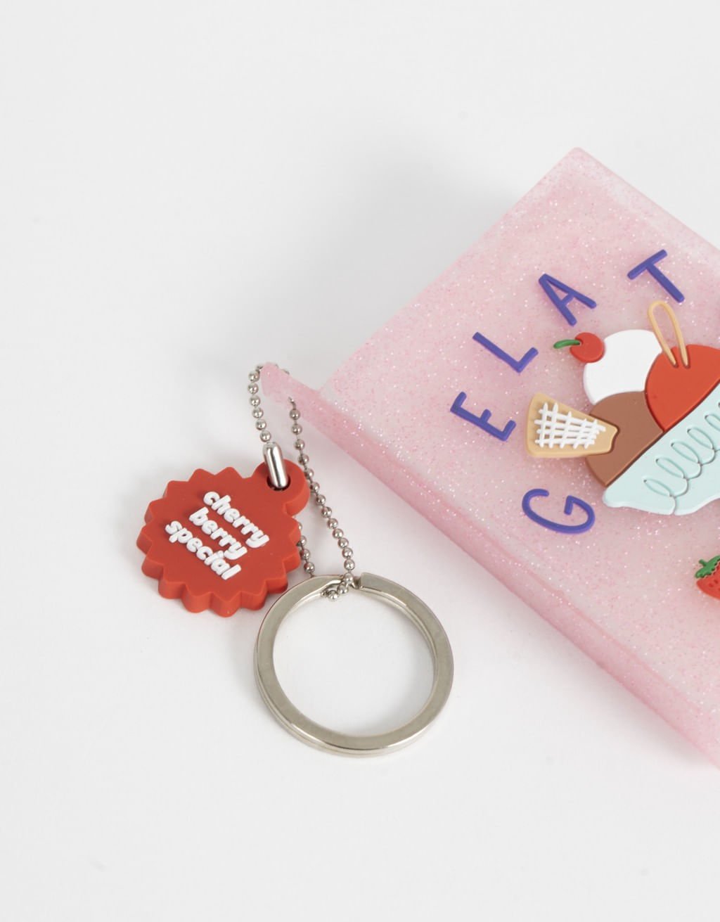 Chaveiro Mini Caderno Gelato Club Rosa 2