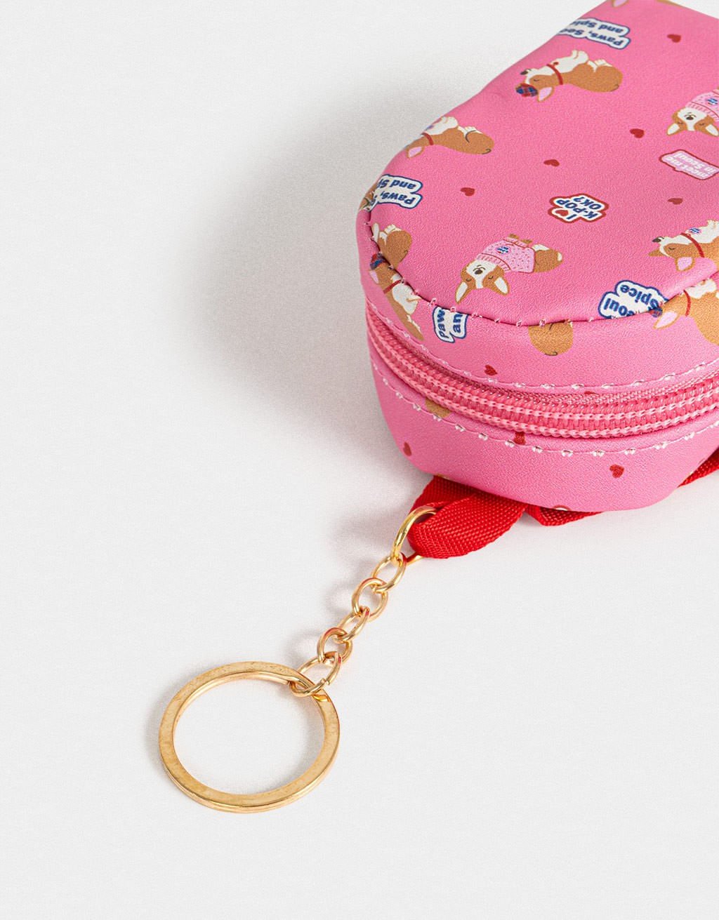 Chaveiro Mini Mochila K-pop Brit Korean Vibes Rosa 5