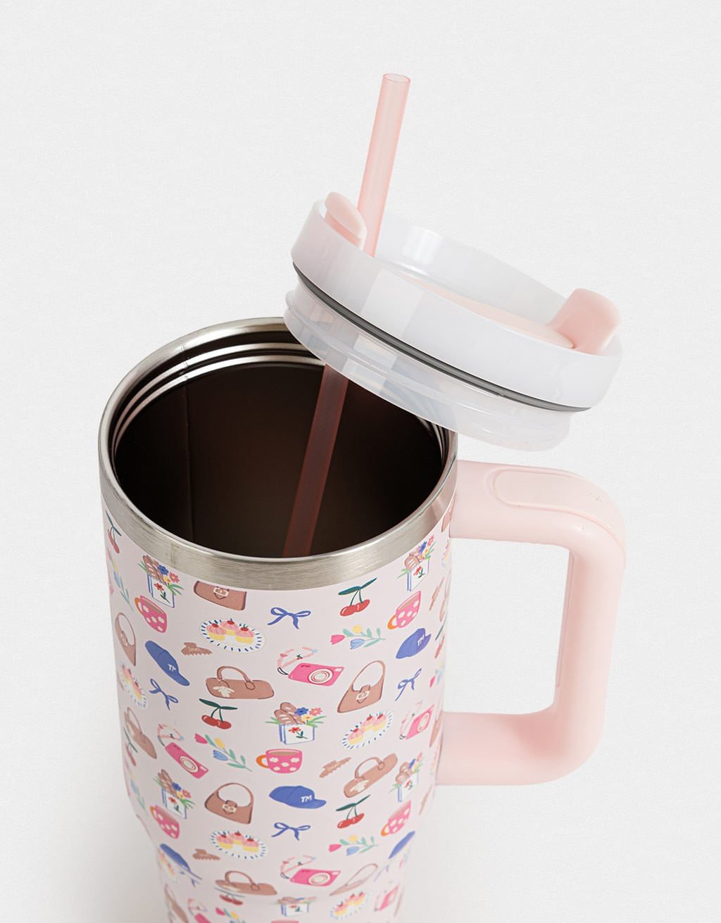 Copo Longo Térmico de Aço Sweeter With You Branco 4