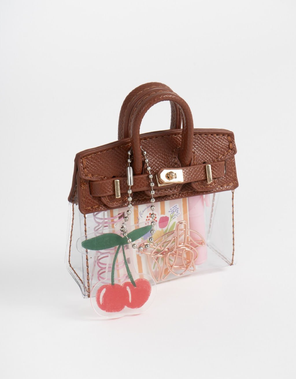 Kit Papelaria Mini Bolsa Sweeter With You Marrom 3