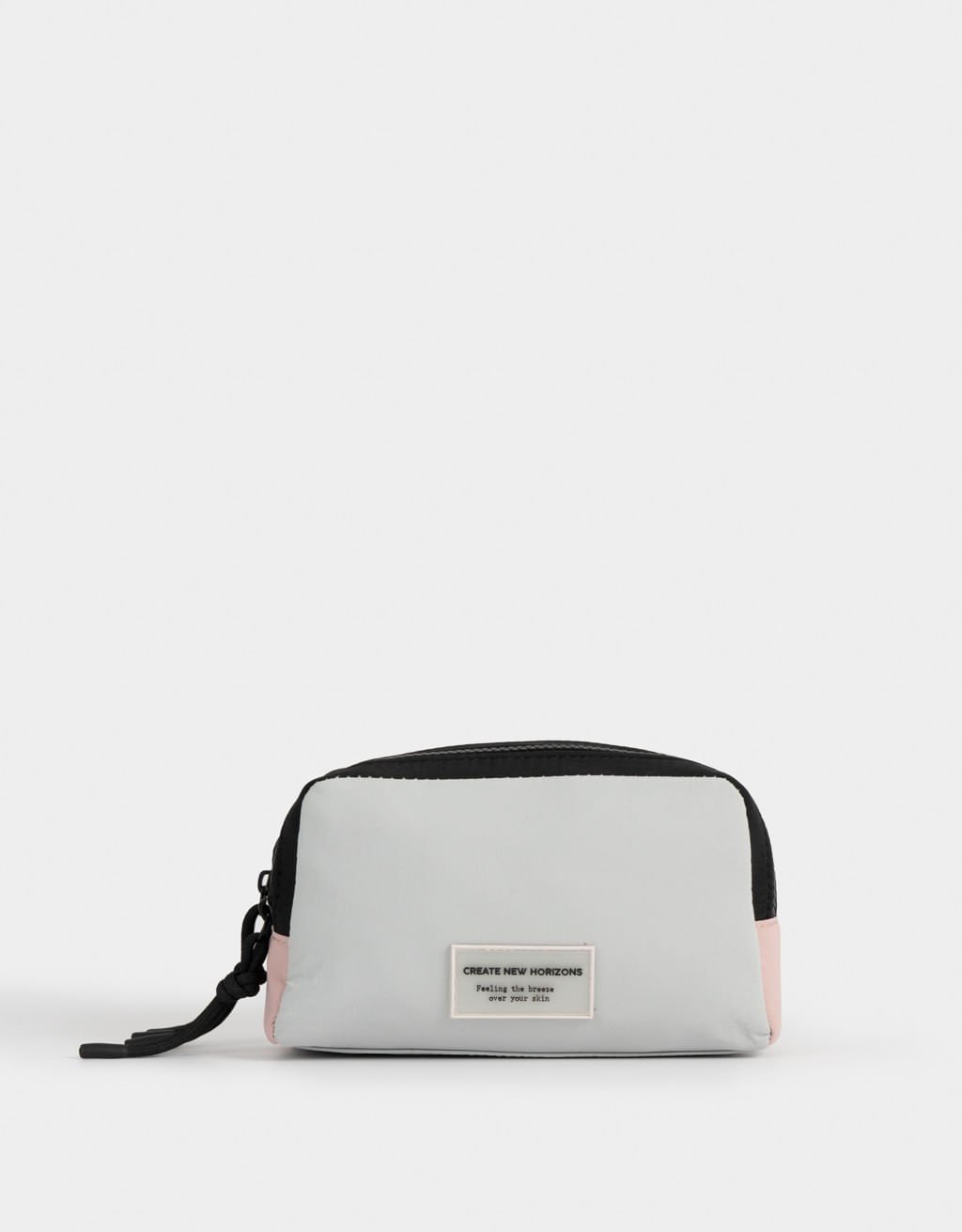 Necessaire Colorblock Cinza 1