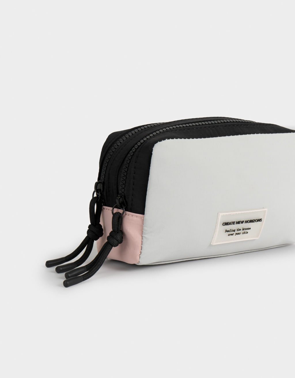 Necessaire Colorblock Cinza 3