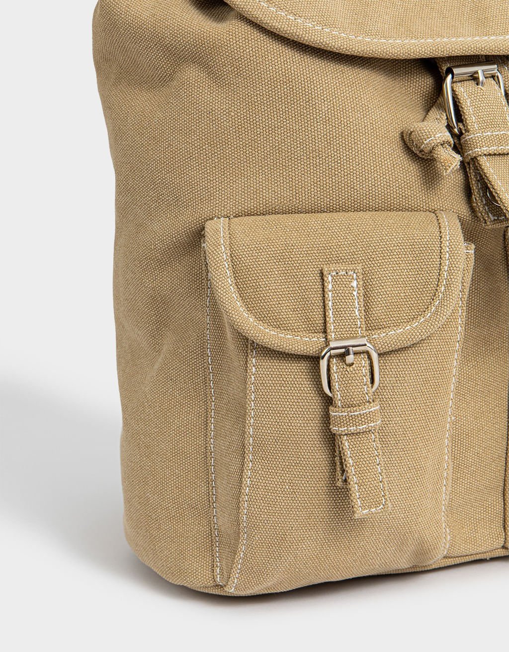Mochila Lona Multibolsos Bed Brunch Club Marrom 3