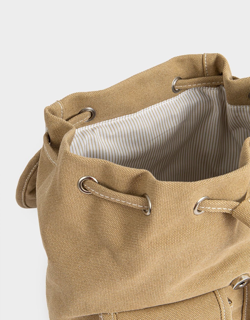 Mochila Lona Multibolsos Bed Brunch Club Marrom 4