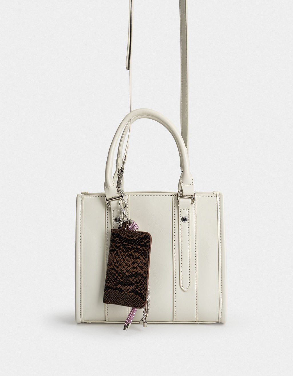 Bolsa City Corino Charms Hothouse Sunset Branco 2