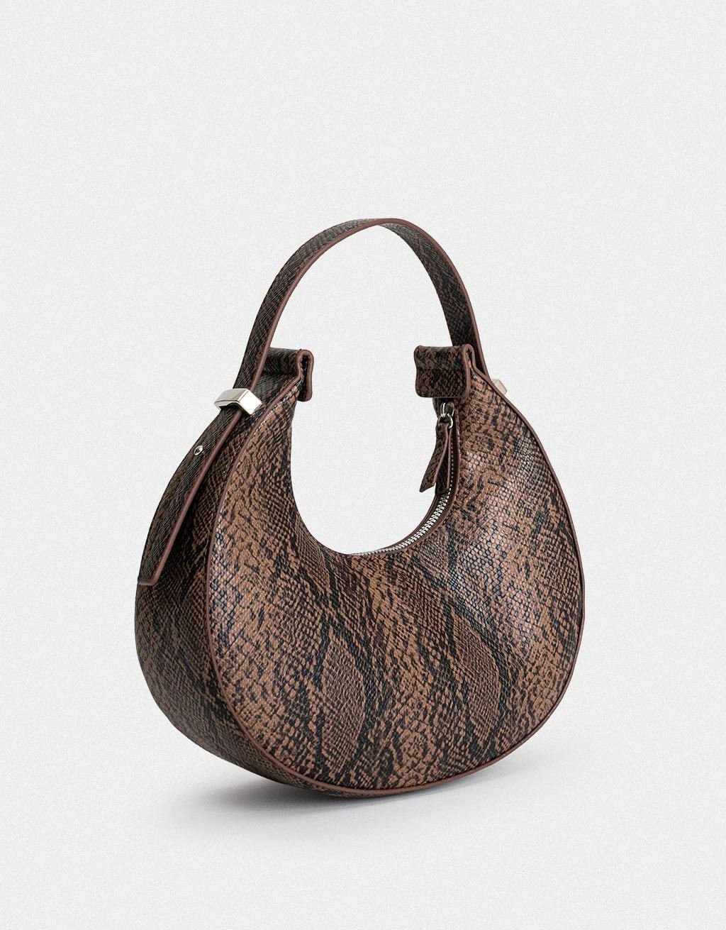 Bolsa Hobo Corino Animal Print Hothouse Sunset Marrom 2