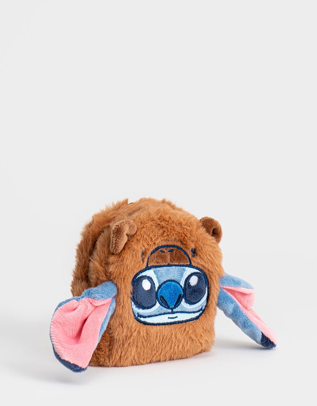 Chaveiro Pelúcia Com Orelhas Stitch Capybara Marrom 2