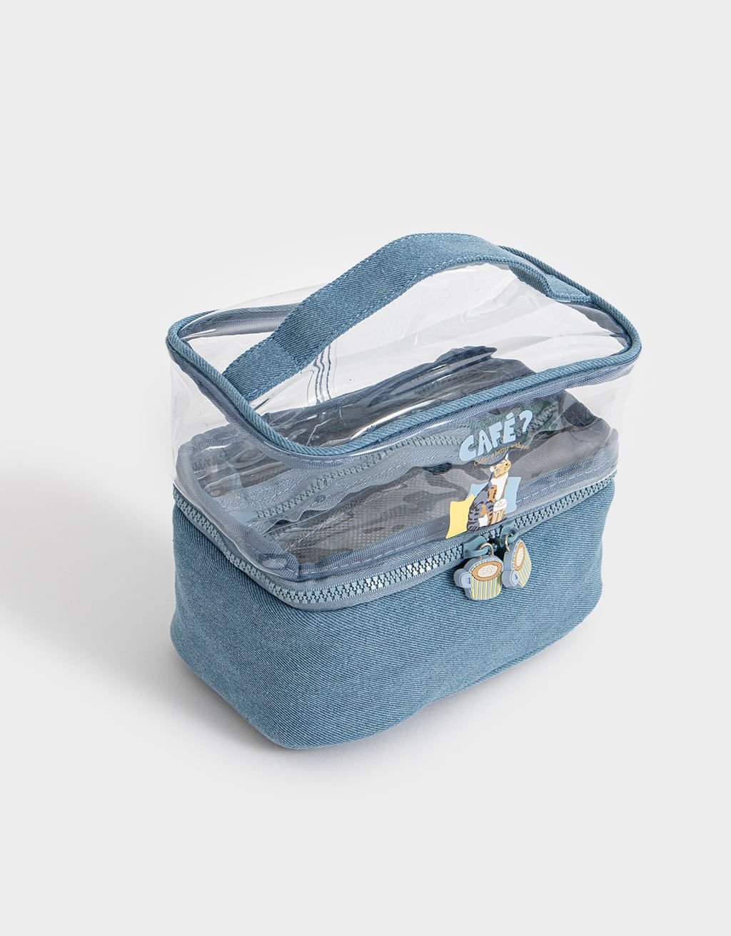 Necessaire com Divisórias Stitch Capybara Azul 2