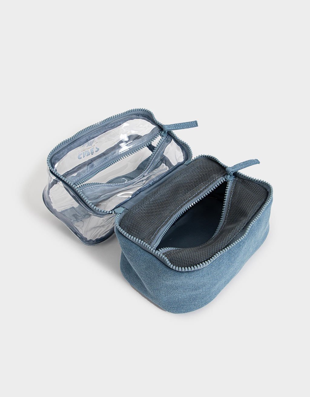 Necessaire com Divisórias Stitch Capybara Azul 5