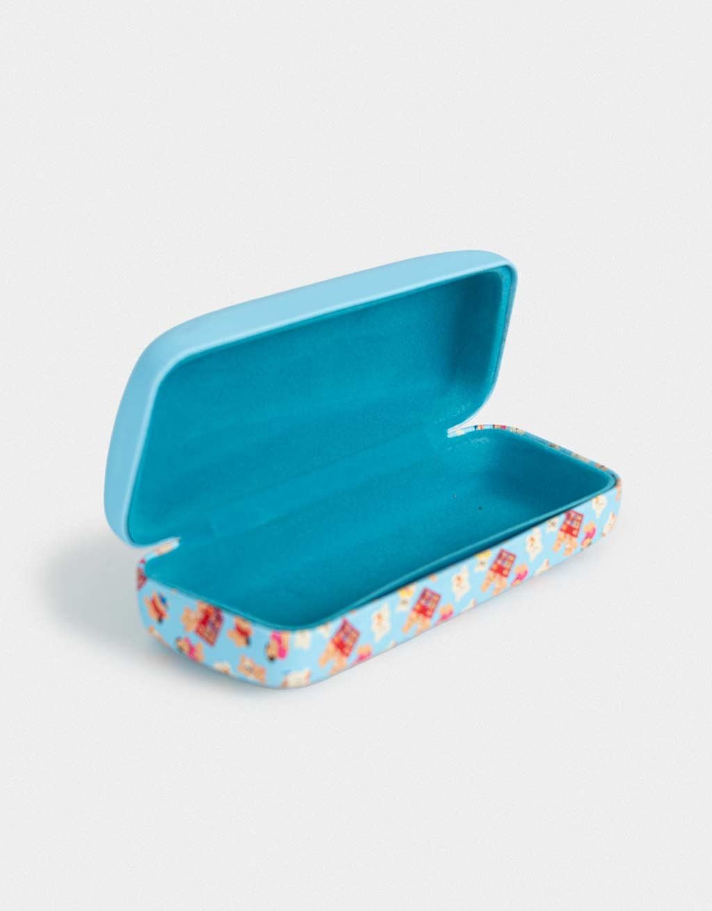 Estojo Para Óculos Estampado Korean Foodie Azul 3