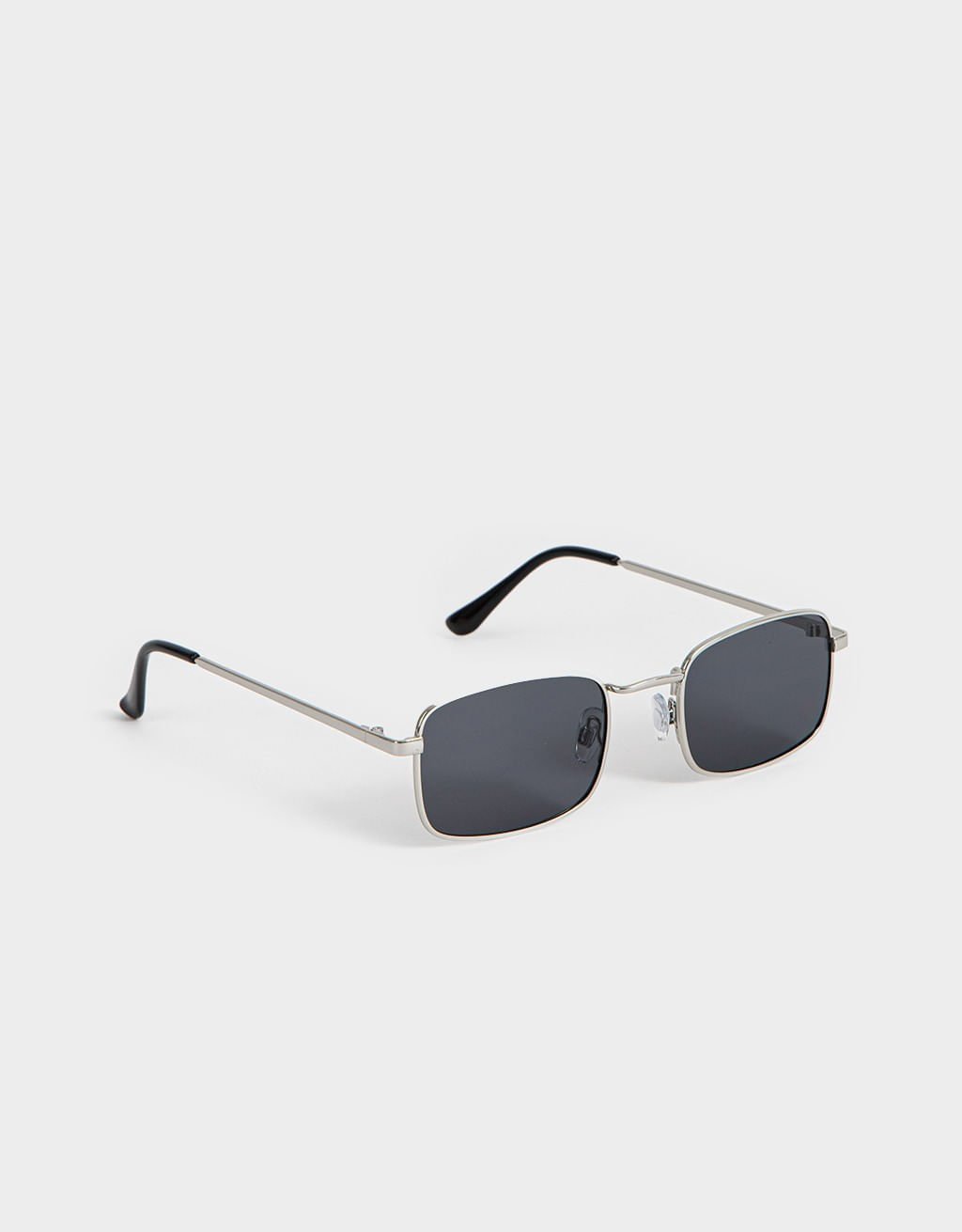 Óculos de Sol Retangular Classic Preto 2