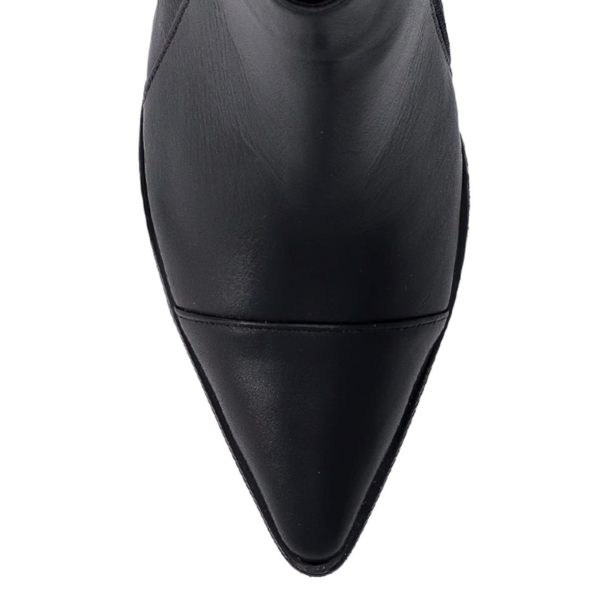 BOTA LUIZA BARCELOS CANO CURTO EM COURO Preto 4