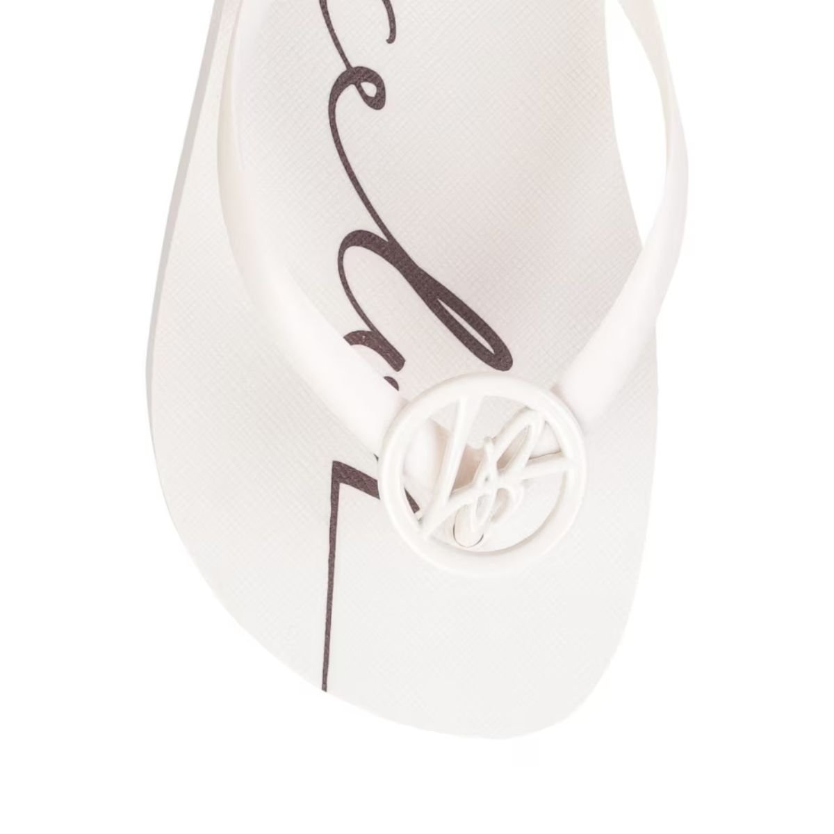 CHINELO LUIZA BARCELOS MAXI MONOGRAMA Branco 3