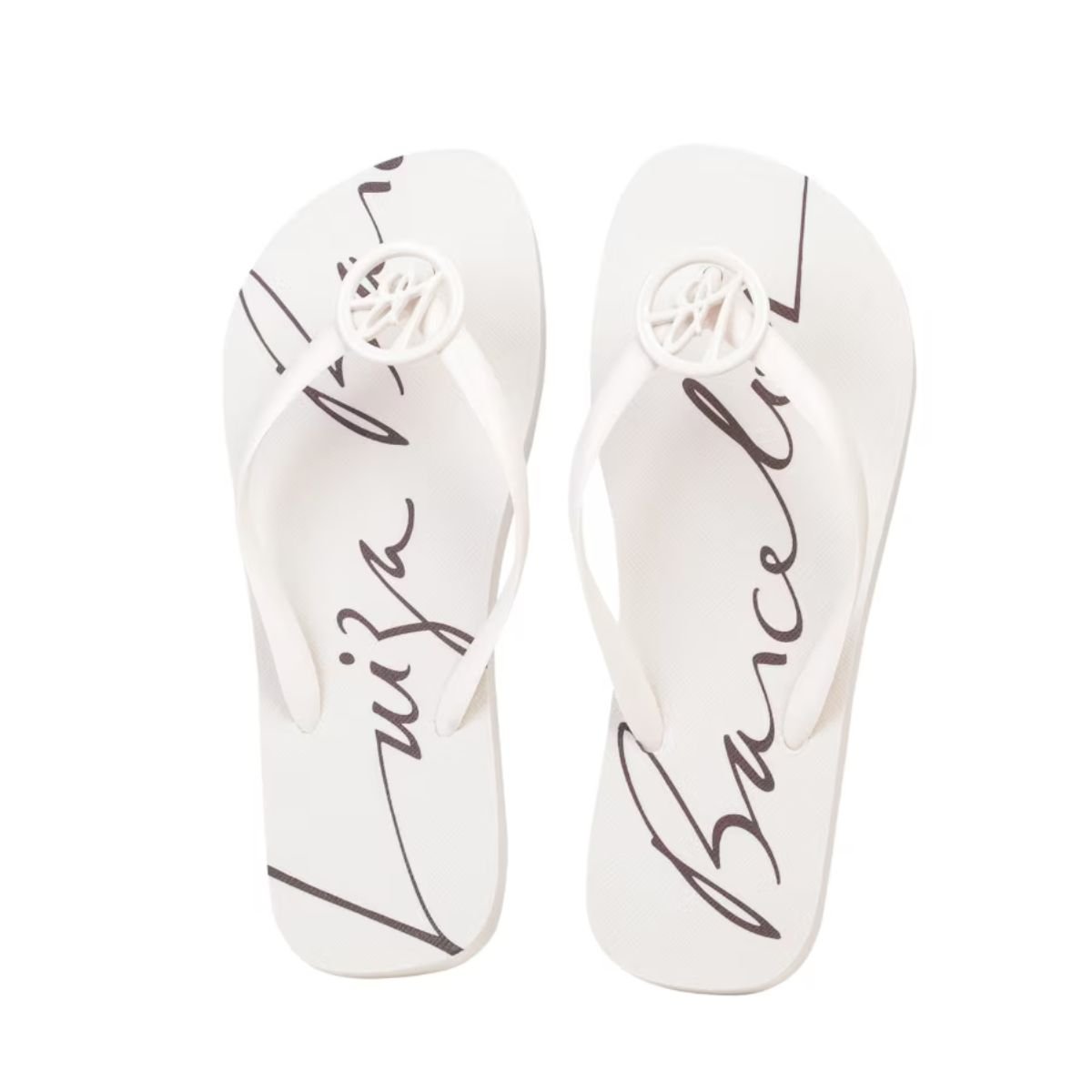 CHINELO LUIZA BARCELOS MAXI MONOGRAMA Branco 5