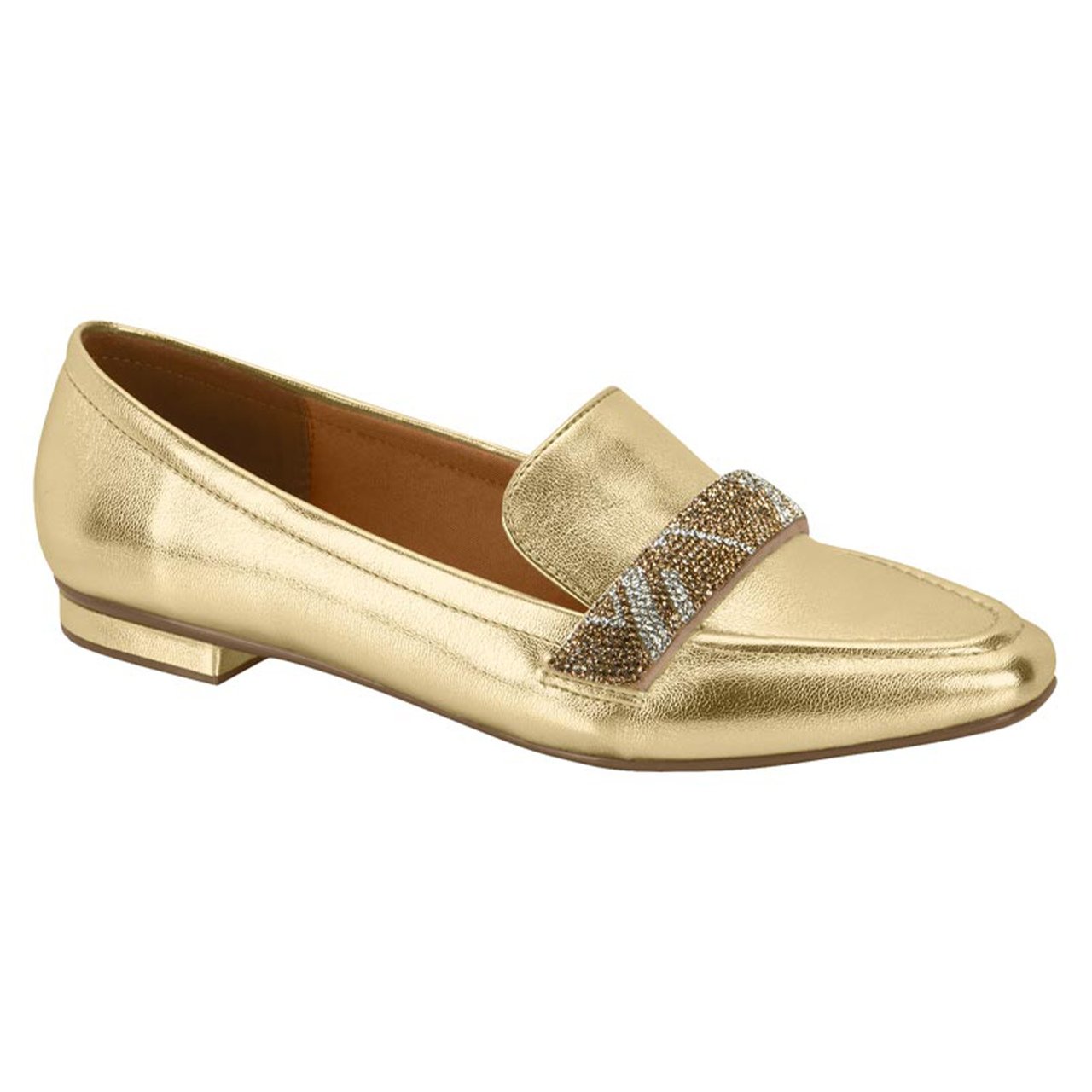 Mocassim Vizzano Feminino 1351.107 Dourado 2